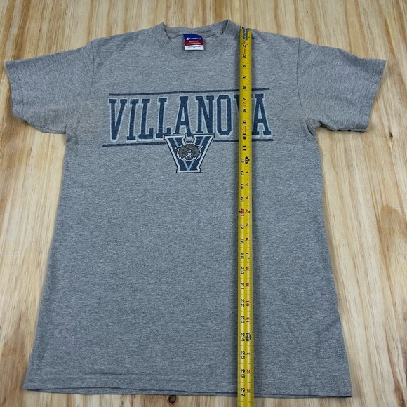 Villanova Wildcats Champion T-Shirt Size Medium Short Sleeve Gray - Picture 5 of 8